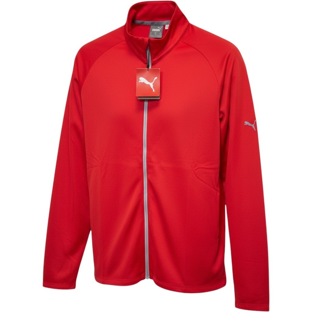 Puma Womens Icon Full-Zip Jacket 3XL Red Lightweight Performance Athleisure